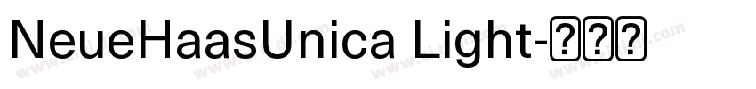 NeueHaasUnica Light字体转换